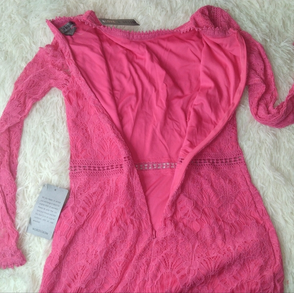 Love By Design Lace Long Sleeve Midi Dress Size S - Picture 5 of 9